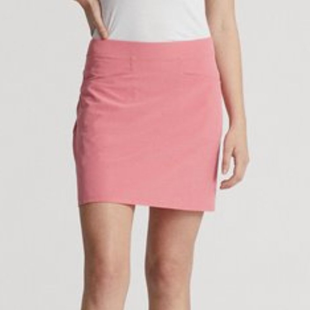 Ralph Lauren 15" Pleated Four-Way Stretch Skort